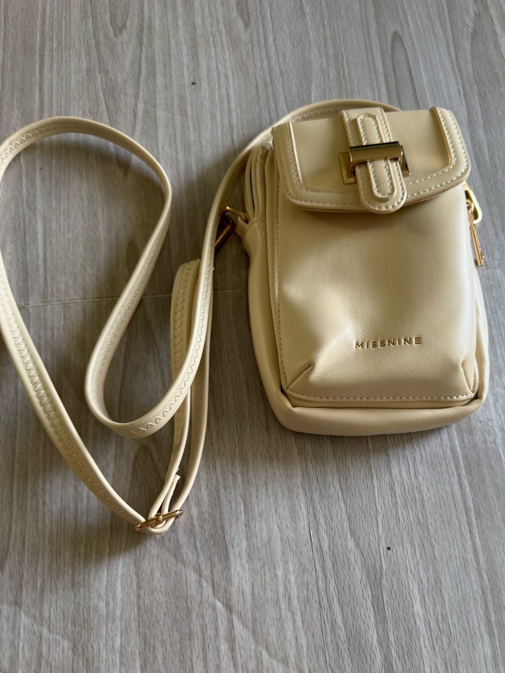 Cream Crossbody Phone Bag